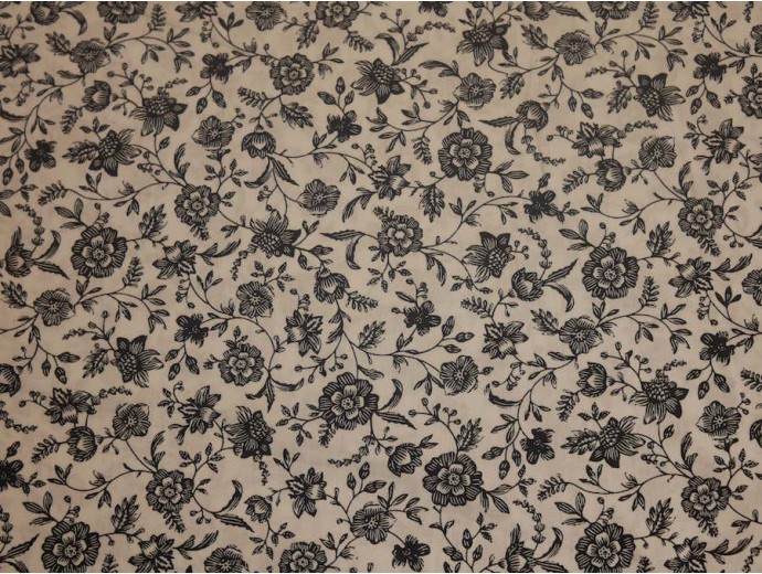 Printed Cotton Poplin Fabric - Flower Forest